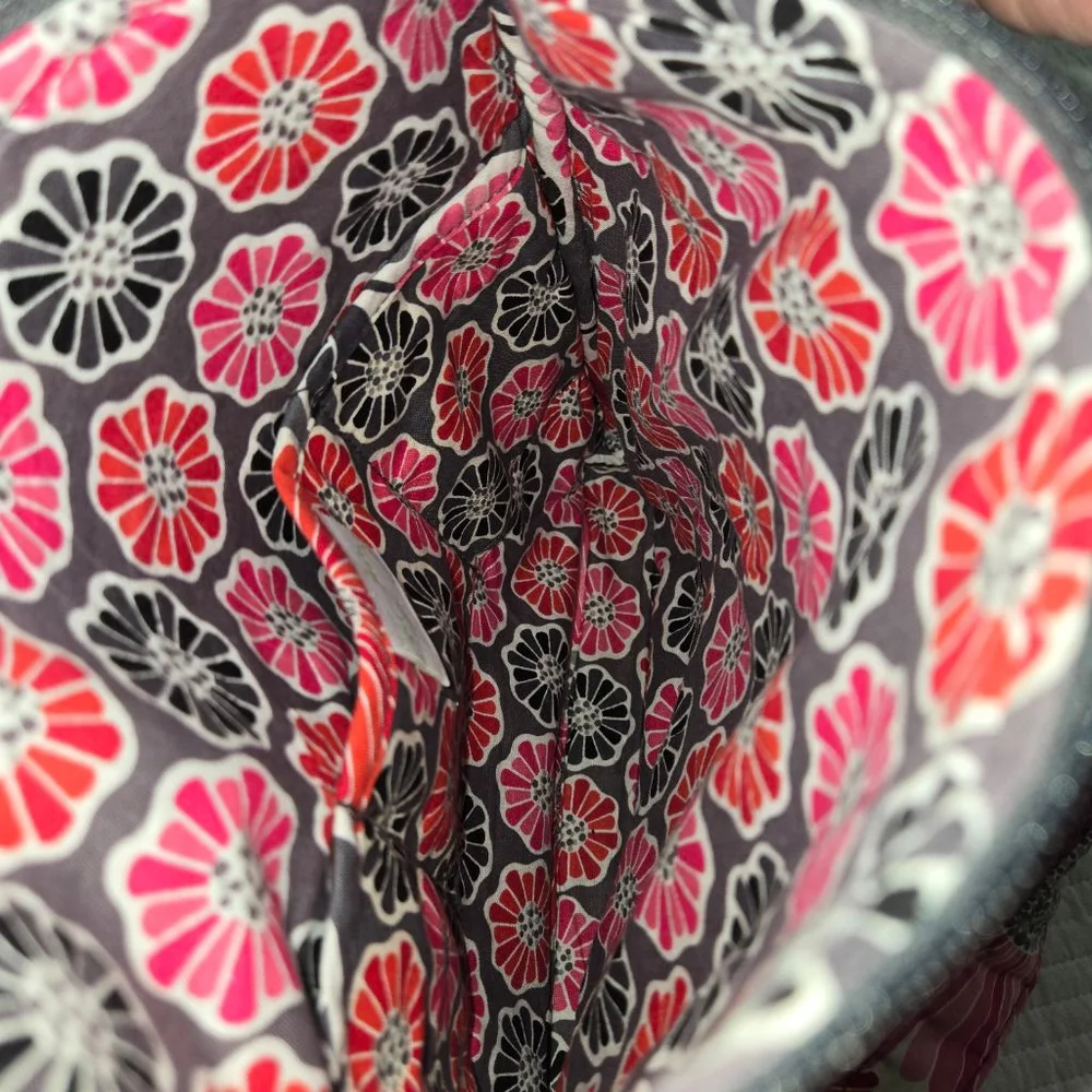 Vera Bradley Cherry Blossoms Quilted Hipster Floral Crossbody Bag - Picture 9 of 10